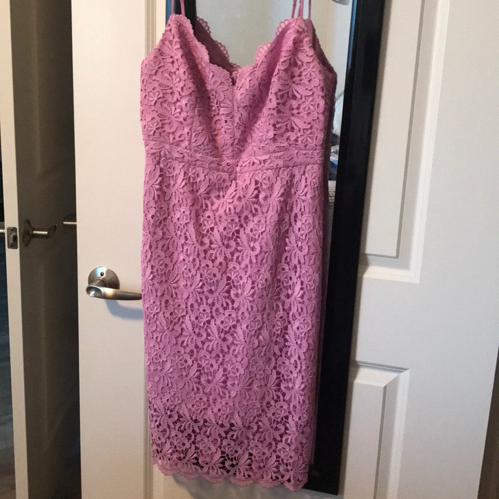 J Crew Lace Spaghetti Strap Dress
